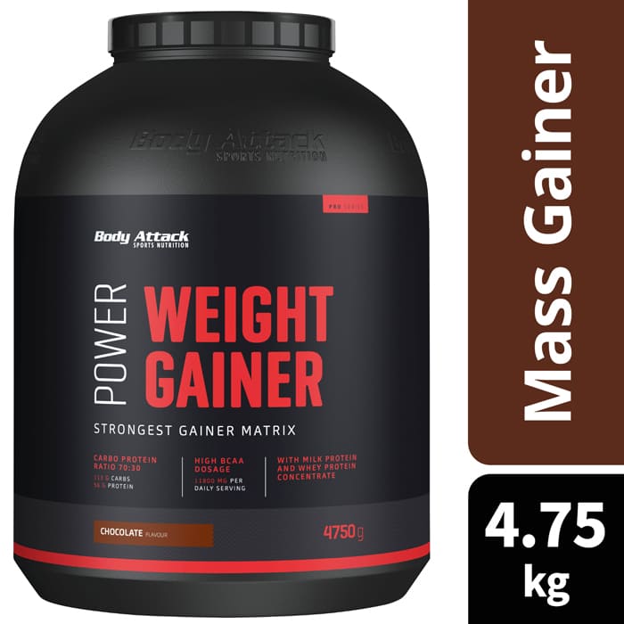 The Power Weight Gainer supplies proteins and carbohydrates