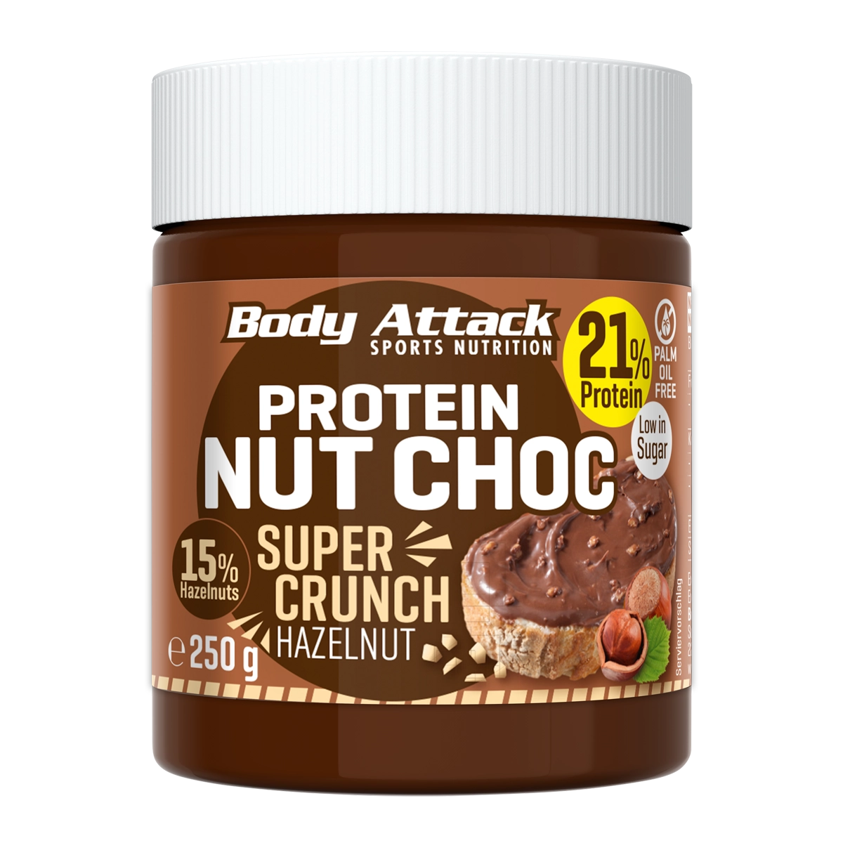 Protein Nut Choc Super Crunch Hazelnut