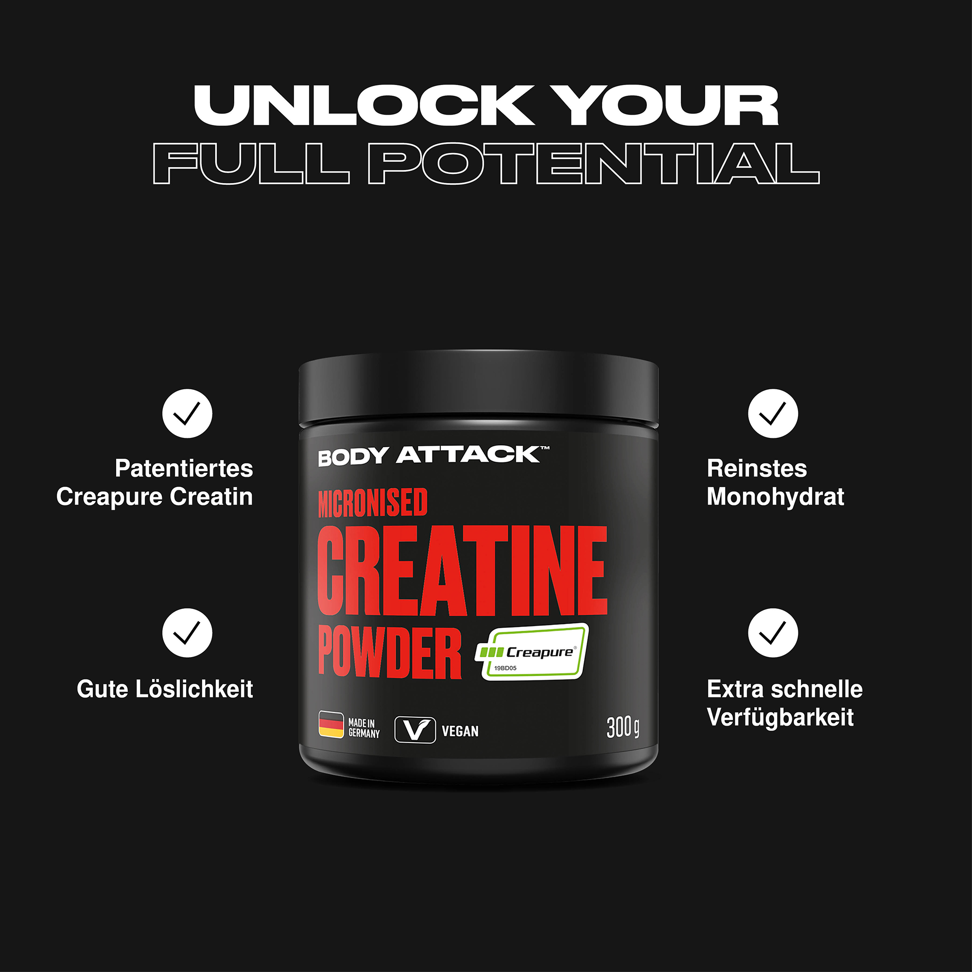 Micronised Creatine Powder (Creapure)